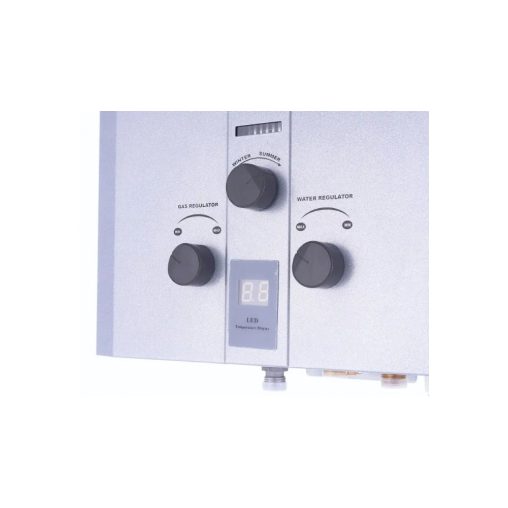 White Point Gas Water Heater 10 Liter Silver WPGWH10LSA. White Point Gas Water Heater 10 Liter Silver WPGWH10LSA.